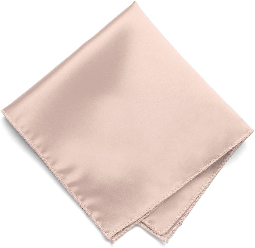 tiemart Solid Color Pocket Squares for Men | For Suits, Perfect for Wedding Parties, 12 x 12 inch / 30 x 30 cm