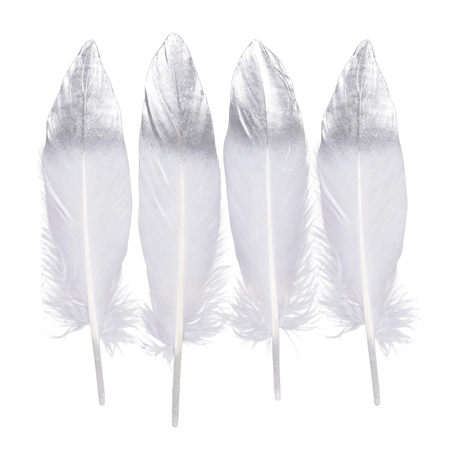 Piceioep 50Pcs Gold Sprayed Plumage Suitable for Gift and Festival Decoration Sewing Embellishment Quills