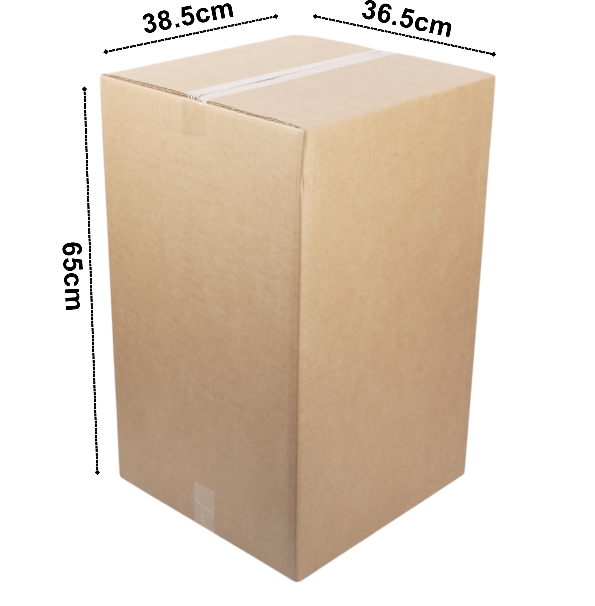 10 szt. dużych wysokich podwójnych mocnych pudełek kartonowych. 38,5,5 x 36,5 x 65 cm, 91 l wytrzymałe pudełka do przechowywania. Wysyłka tektury falistej.