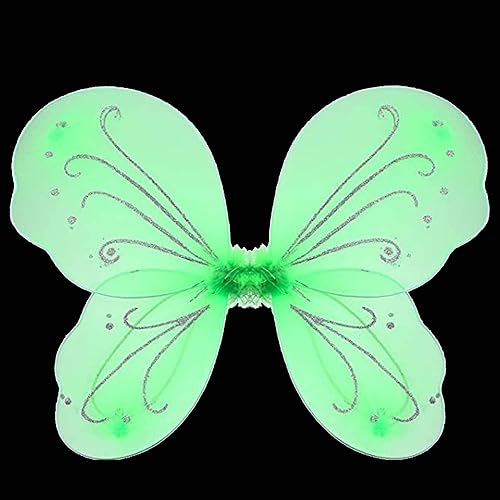 Miniatura 7 de Alas de hadas para niñas, alas de ángel brillantes, alas de mariposa para fiesta de cumpleaños, disfraz de Halloween