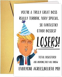UUEFKTN Happy Birthday Card for Boss
