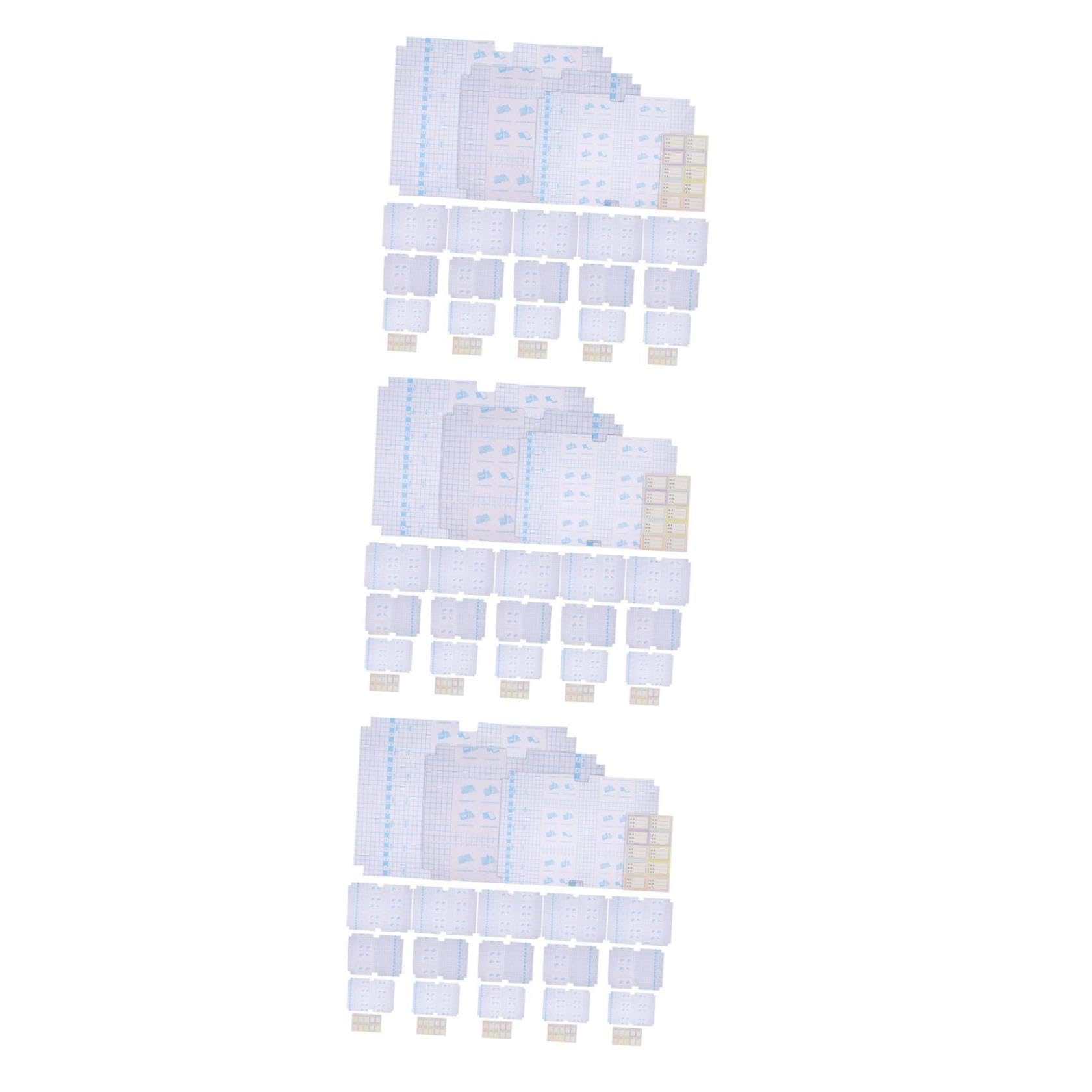 LALAFINA 3 Ensembles Couverture De Transparent Autocollante Ensemble Pour Protection De Manuels Scolaires Et À Usure Facile À Installer Pour Étudiants Et Écoles 30 Pièces * 3