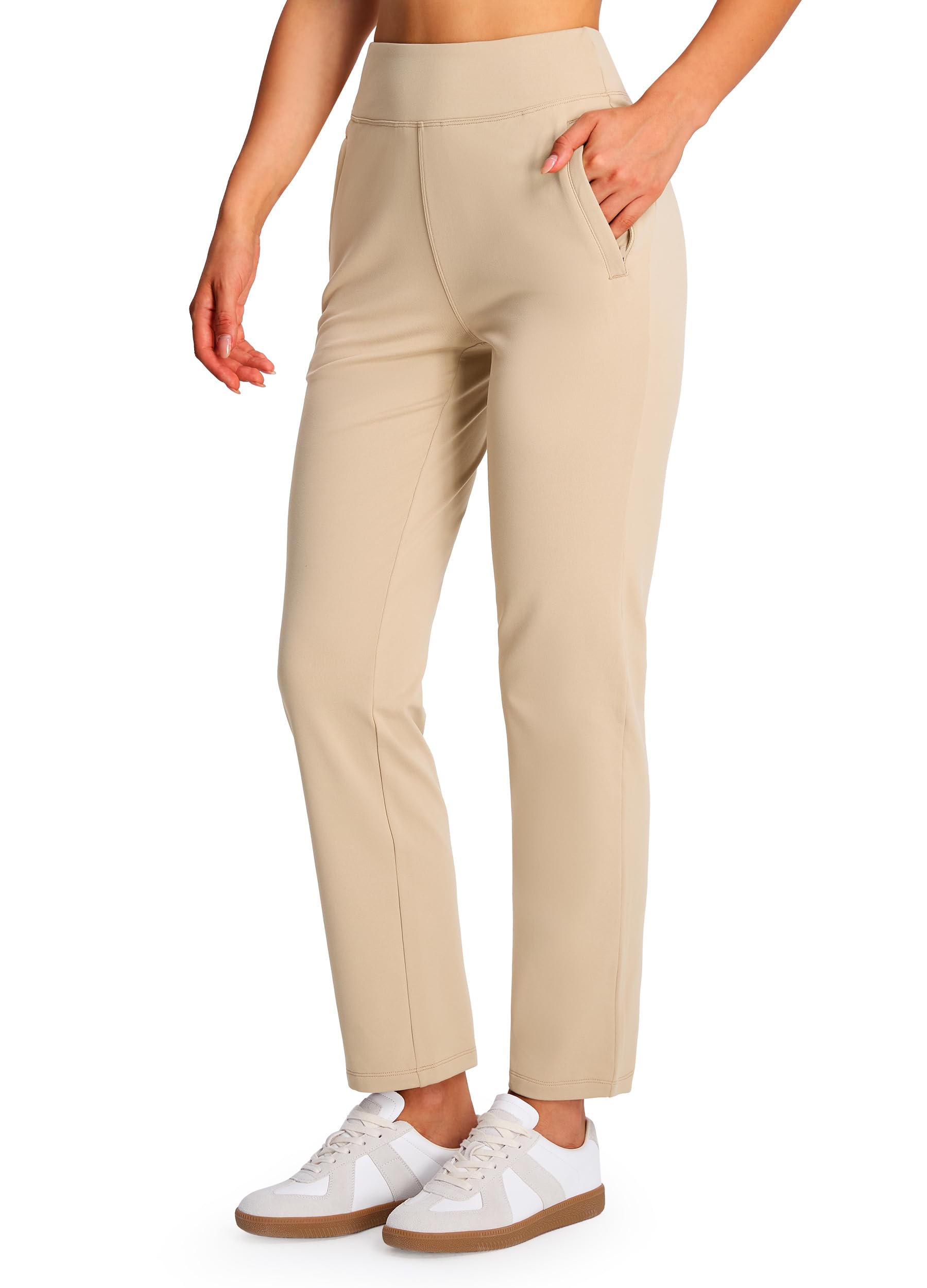 Libin Pantaloni Golf Donna Invernali Termici Jogging | Sportivo Caldo Foderato Elastico Comodo Morbido Tasche Vita Elastica Impermeabile Traspirante Pratico Leggero