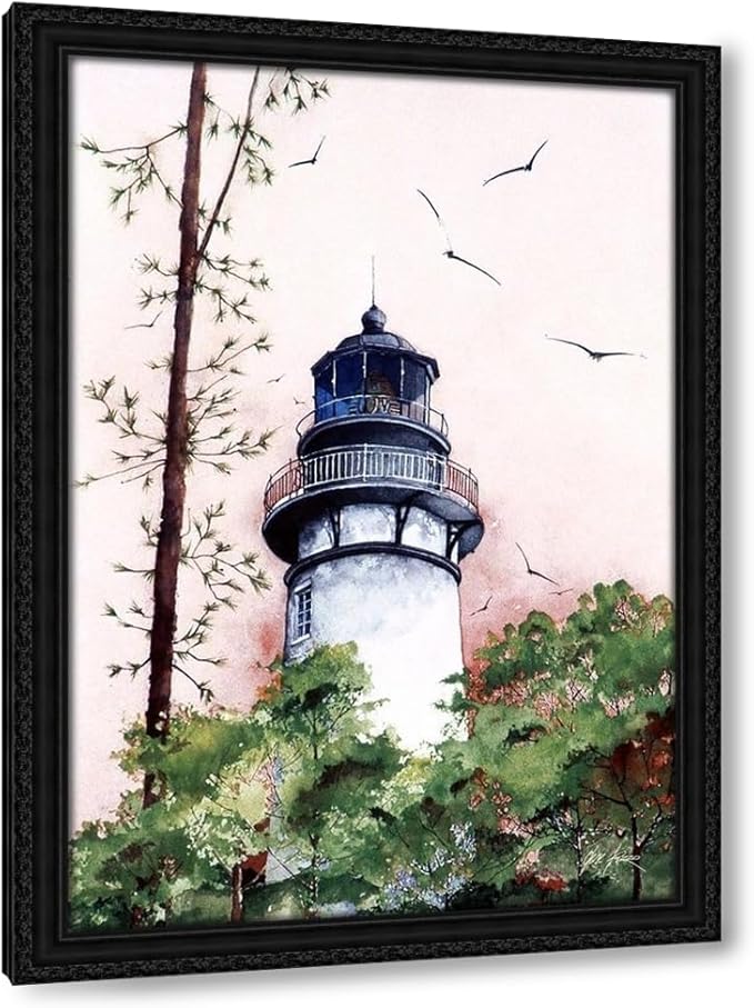 ArtDirect Amelia Island Lighthouse Framed Photo of Amelia Island Lighthouse for sale on Amazon