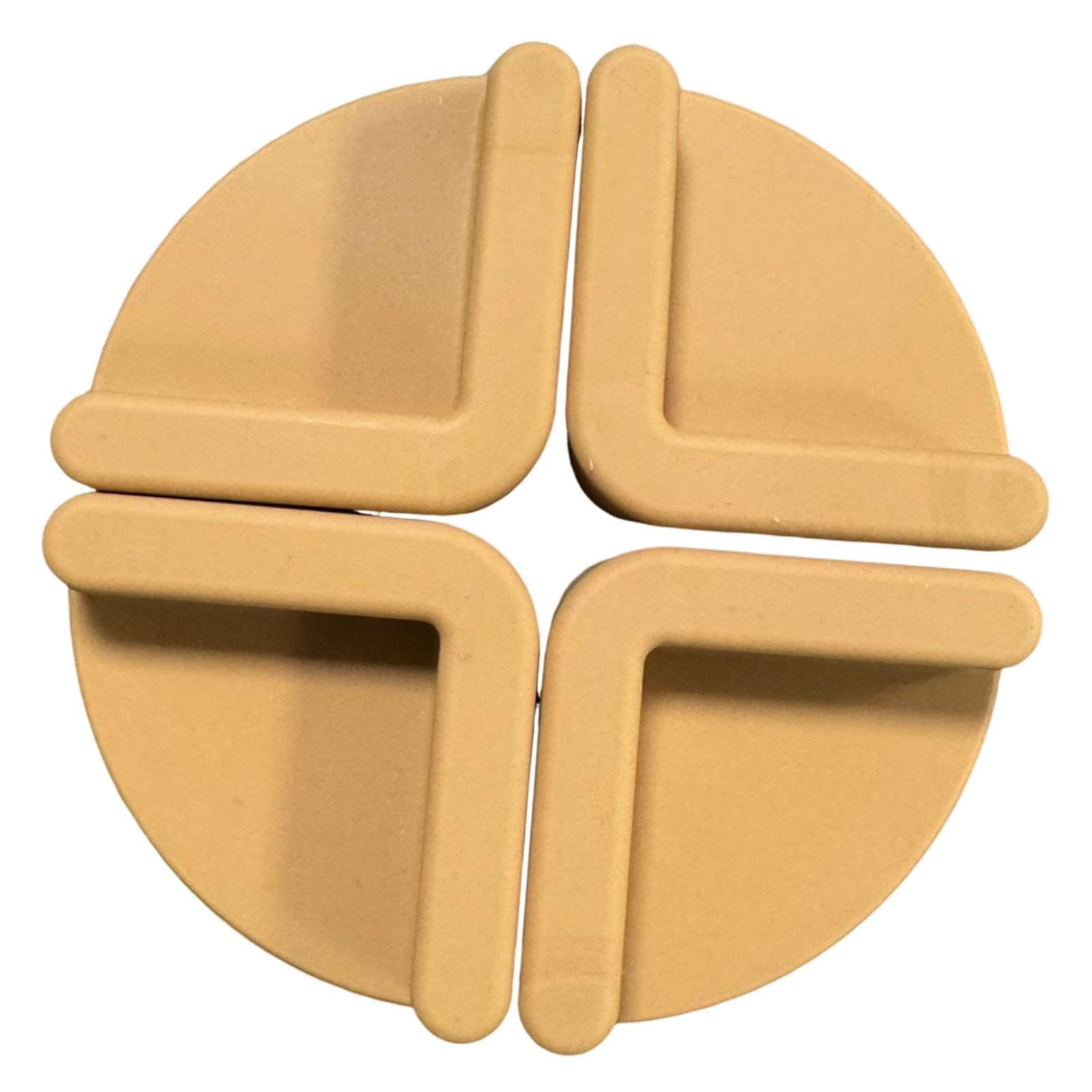 Patas para tabla de cortar estables juego de protectores de goma premium marrón para diseño de cocina