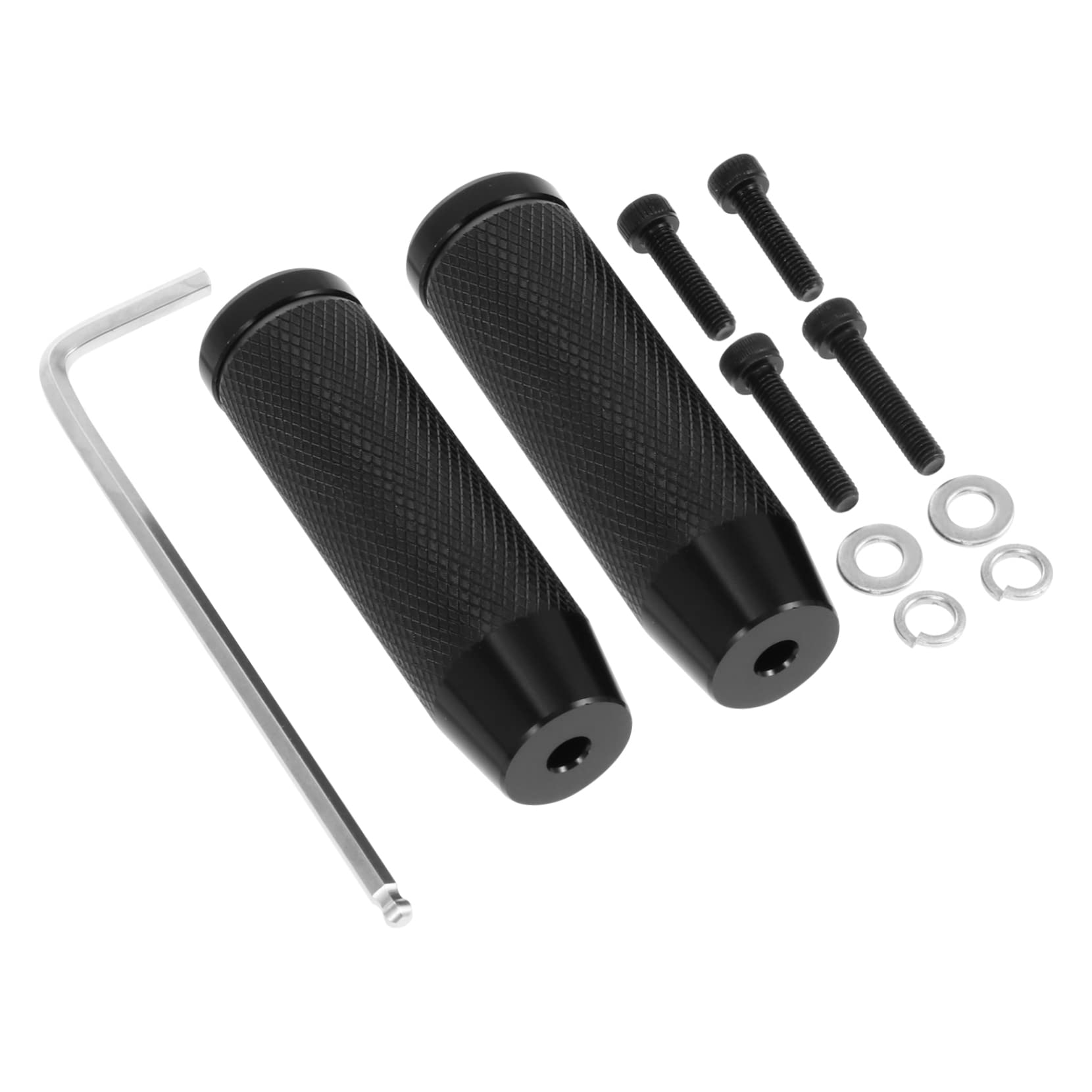 FOYTOKI 1Pair Stunt Pegs for Bicycles Durable Aluminum Alloy Rear Pedals with Non Slip Grooves Easy Installation Suitable for Mountain and Bikes Heavy Weight Bearing Design