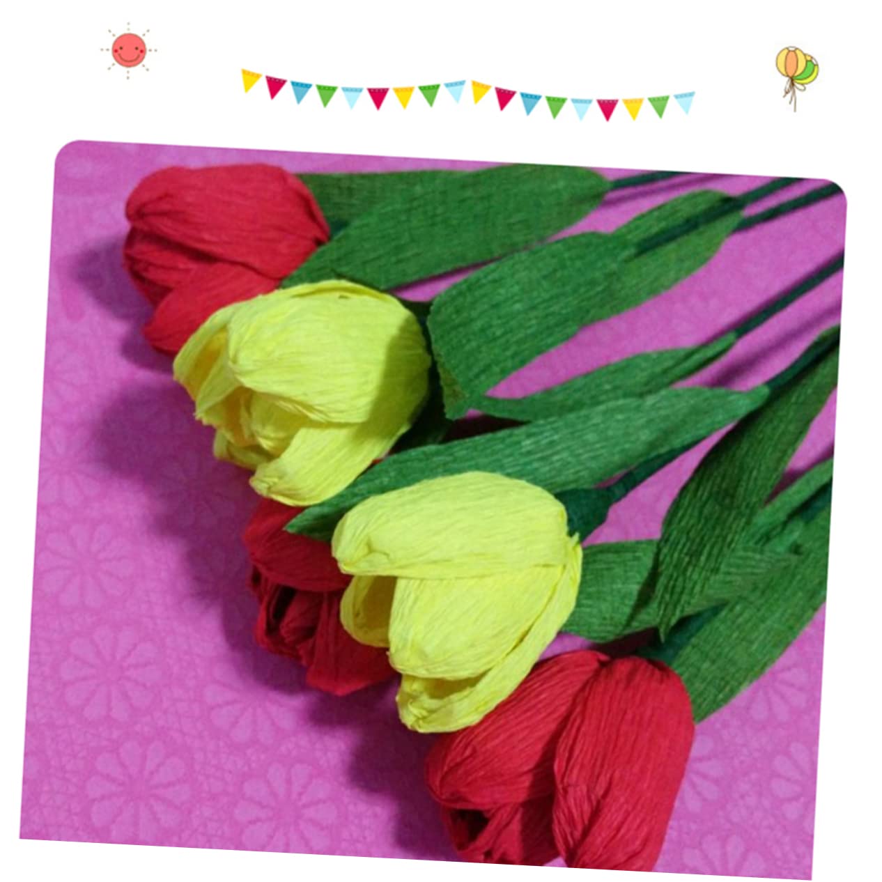 FRCOLOR 3 Juegos De Papel Crepé Para Envolver Flores En Sólidos Para Proyectos De Manualidades De Origami Y Envoltura De *3