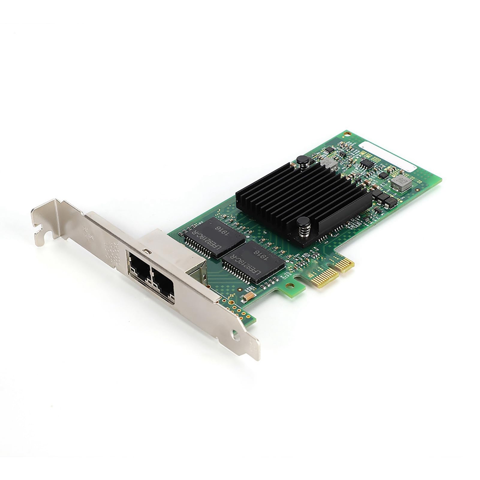 SIXRUN Scheda di Rete Gigabit Ethernet I350-T2V2, Doppia Porta PCI-E X1, Ad Alta velocità per Uso Server e Data Center
