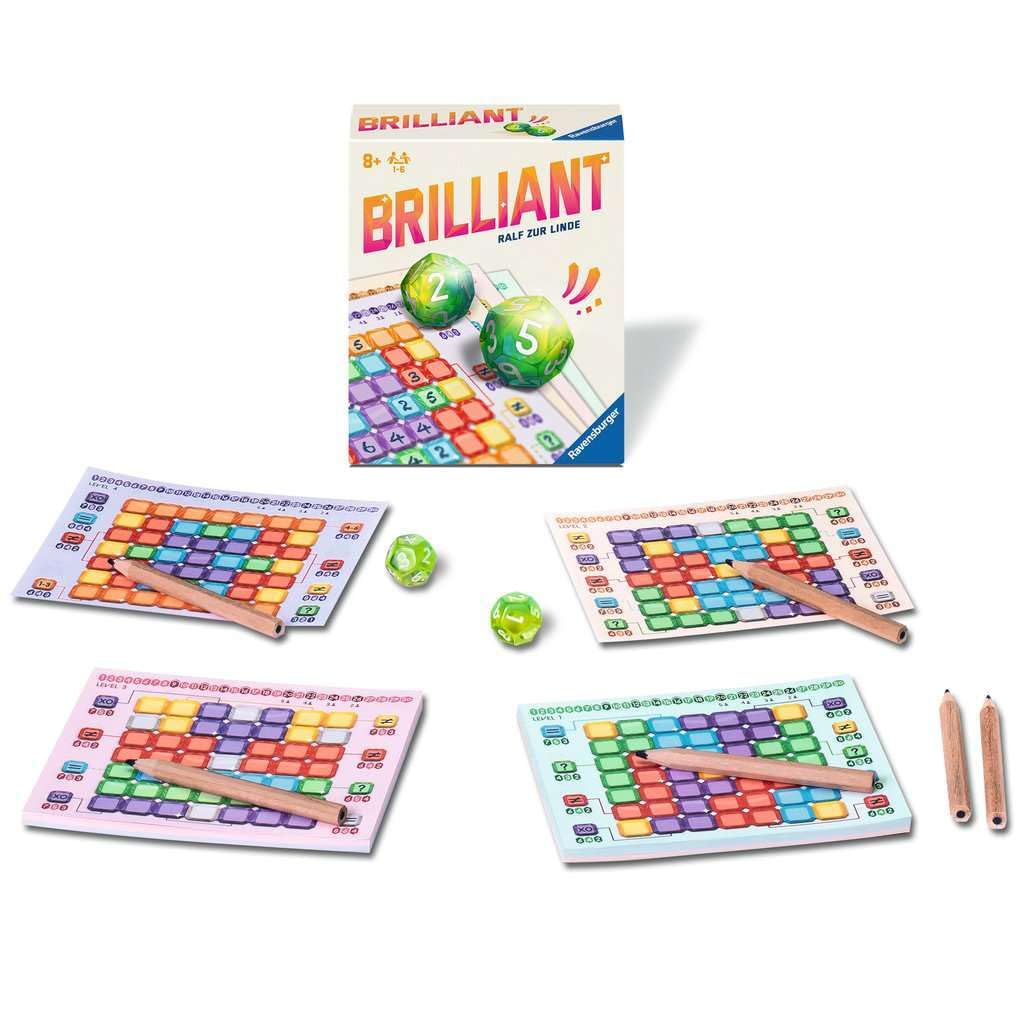 Ravensburger Brilliant Board Game & Board Game from 8 Years, Blue and White, 1.81 x 4.49 x 5.28 inches (4.6 x 11.4 x 13.4 cm) - Image 3