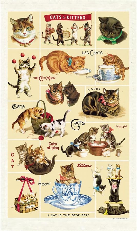 Cavallini & Co. Tea Towel- Cats