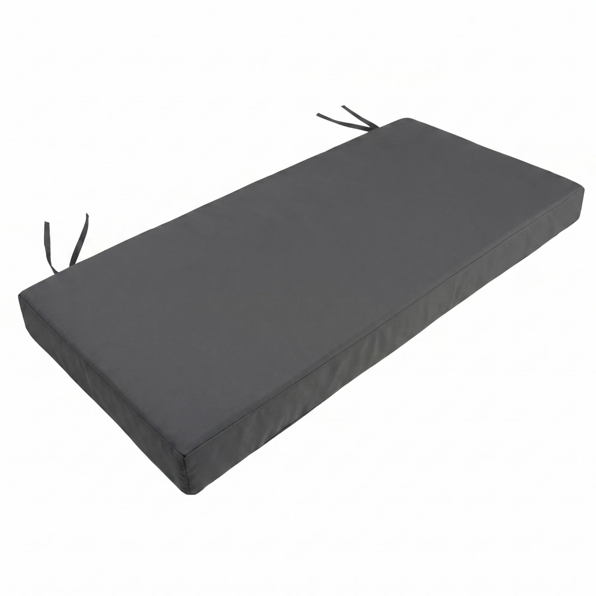 Coussin de banc imperméable avec attaches et mousse haute densité