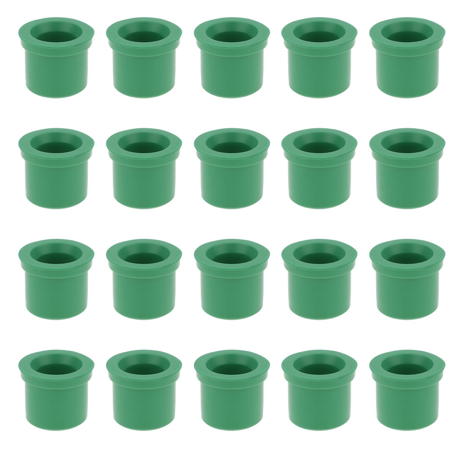 LT Easiyl 20Pcs R134A R22 Rubber Gasket 0.35x0.2 Inches for 1/4 R410A Adapter Green