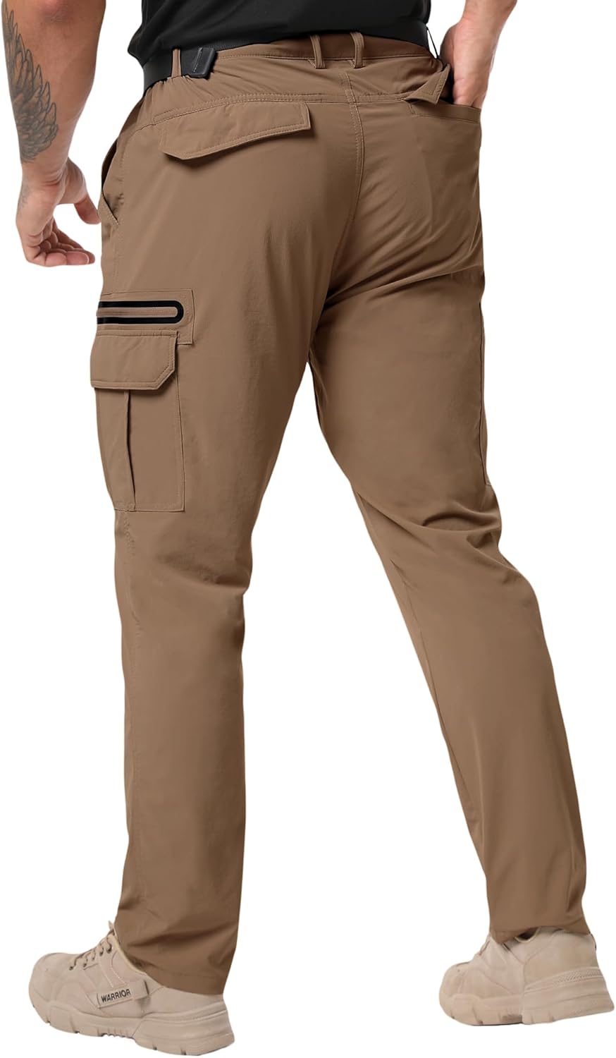 NATUVENIX Hiking Pants Men Lightweight Mens Travel Pants Quick Dry Cargo Work Pants for Men Water Resistant Fishing Pants - Image 2