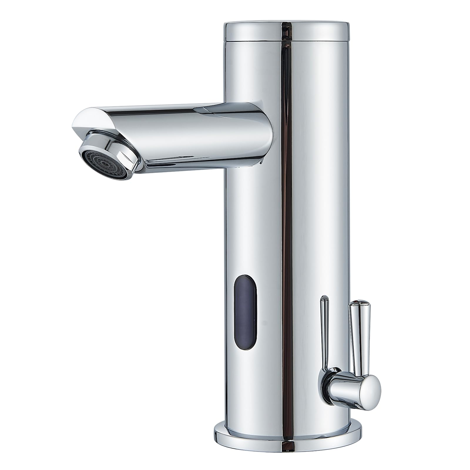 Sensore a infrarossi Rubinetto Bagno Cromo, Automatico Sensore Miscelatore Miscelatore Bagno Schermo Calda Acqua Fredda Miscelatore Rubinetto Rubinetto Lavello