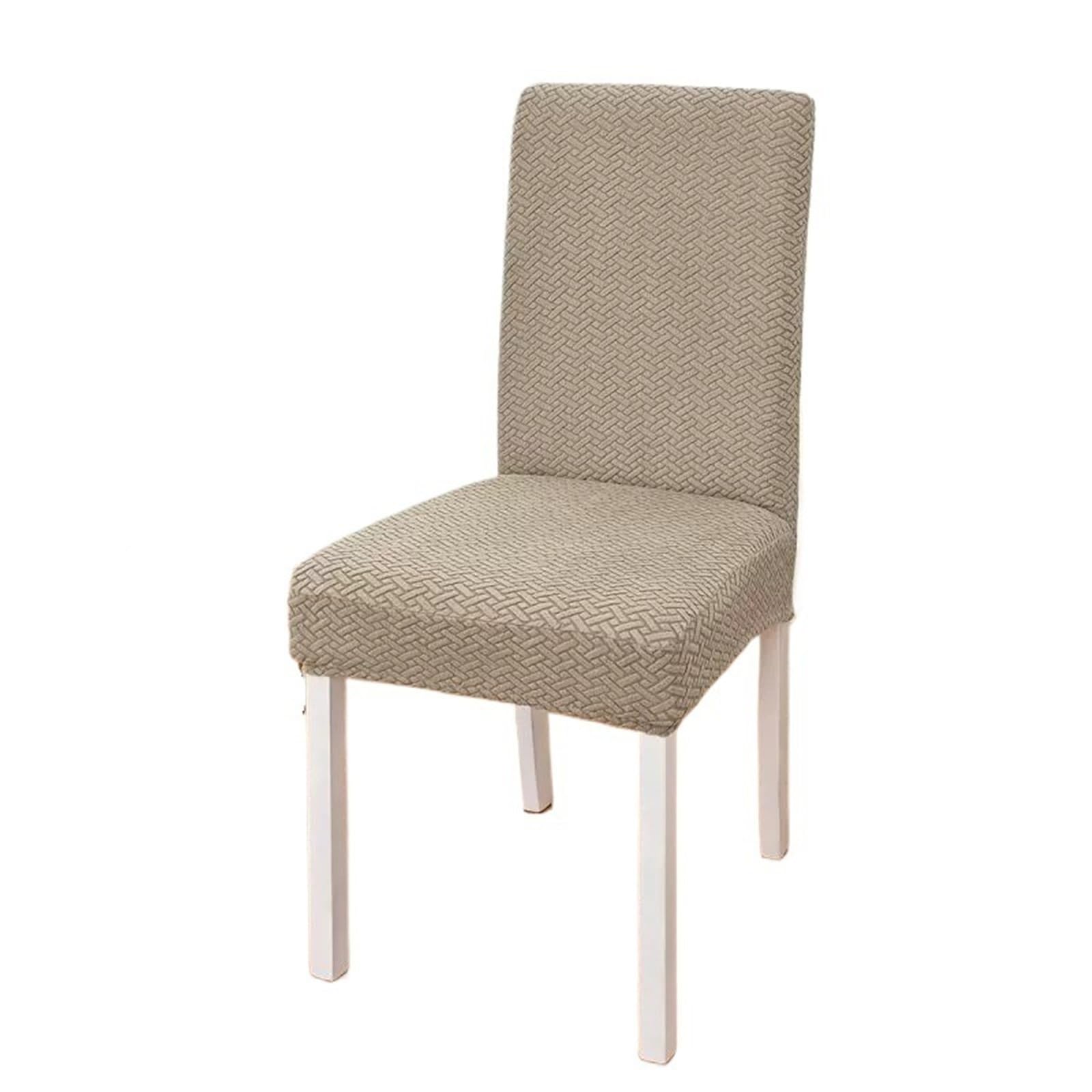 ECPGPMDLDT Chair Covers Stretch Kitchen Dining Room Chair Covers Removable Washable Dining for Family Dining Wedding Banquets Conferences(A,6pcs)