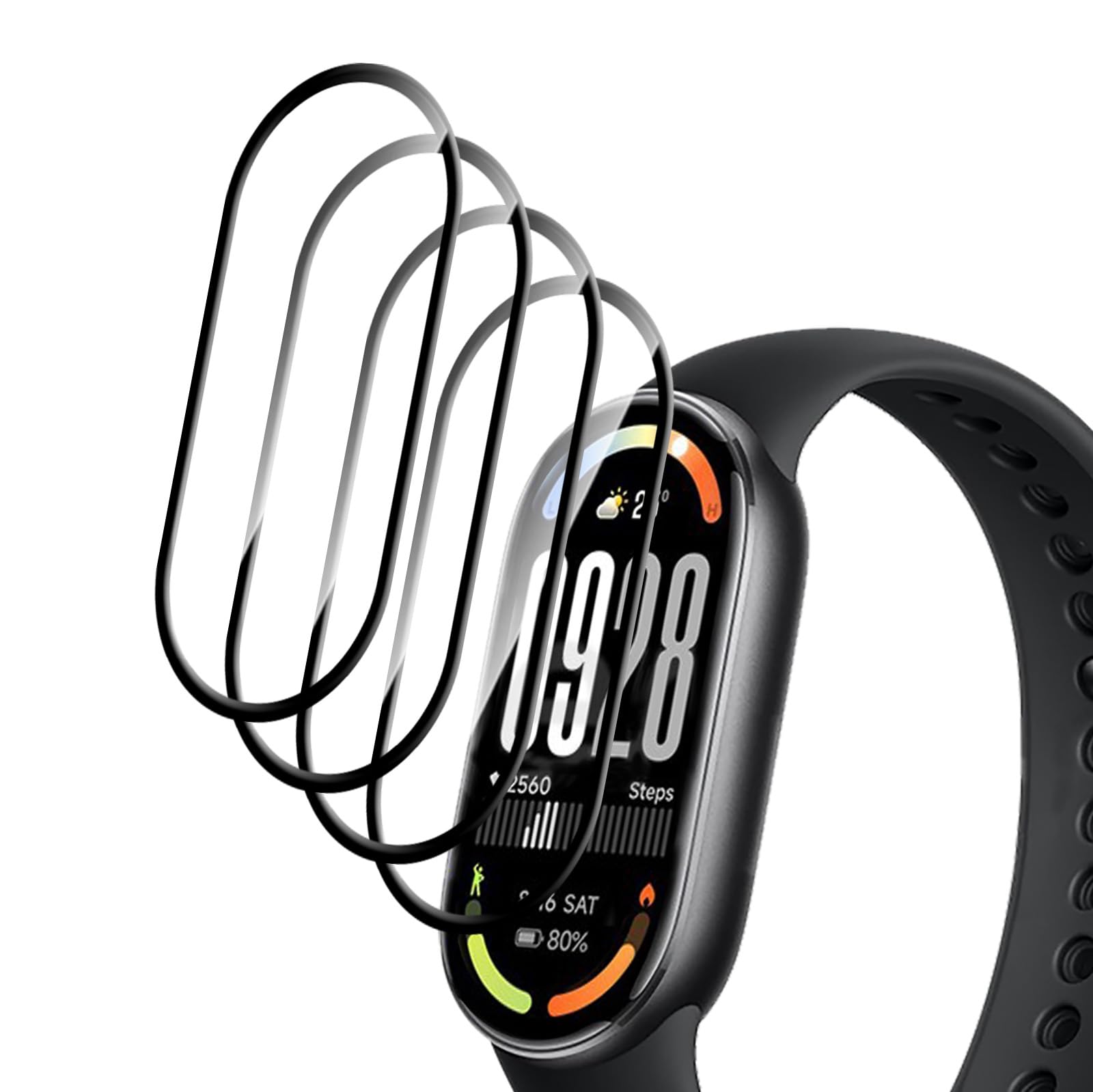 Amazon.co.jp: 【4枚セット】対応 Xiaomi Smart Band 10 フィルム