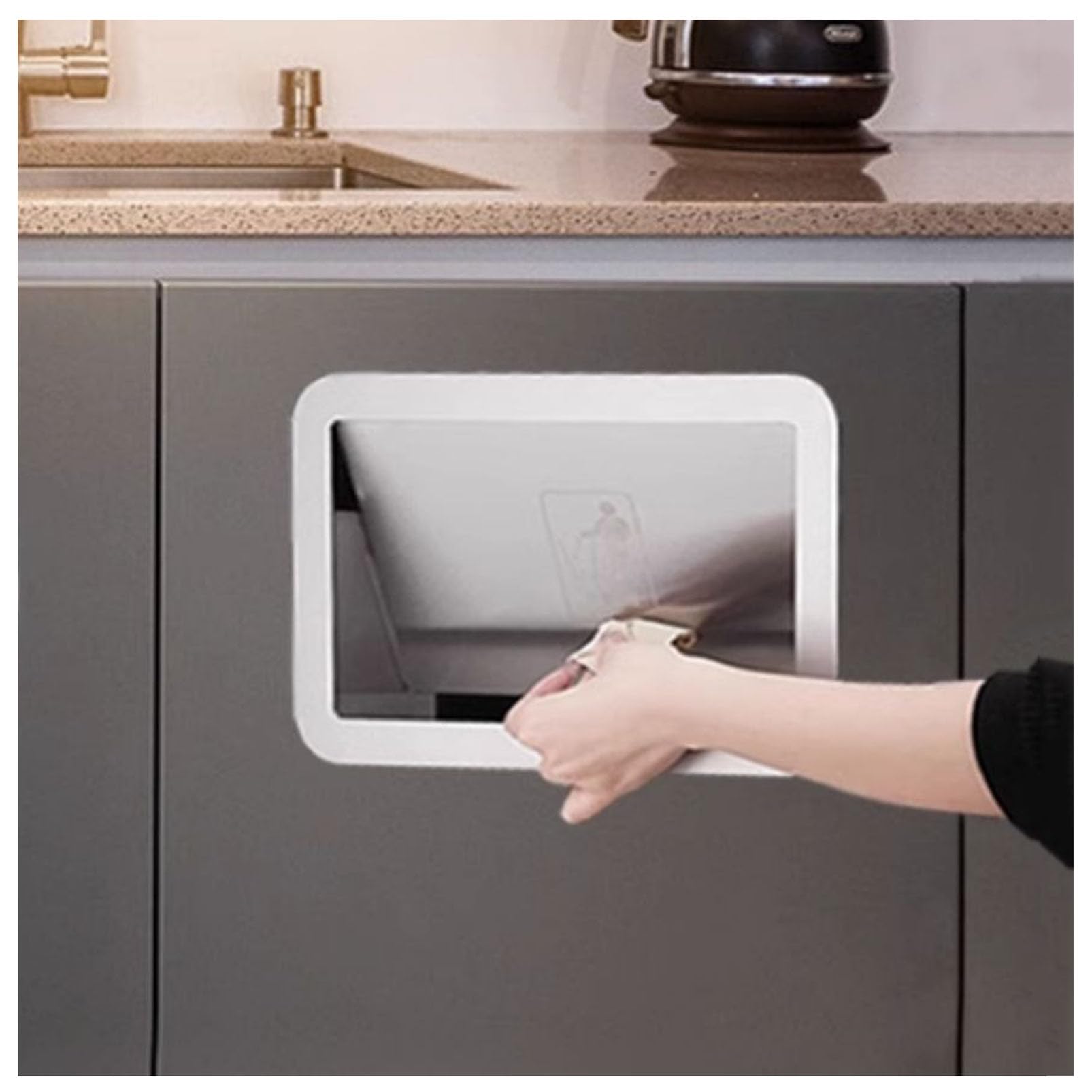 Amazon.com: ZHONGXINHUIYIN 304 Stainless Steel Trash Chute Door