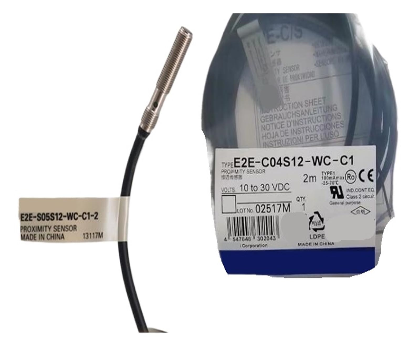 NACODLUL Proximity Switch Sensor E2E-C04S12-WC-C1 Proximity Switch Sensor