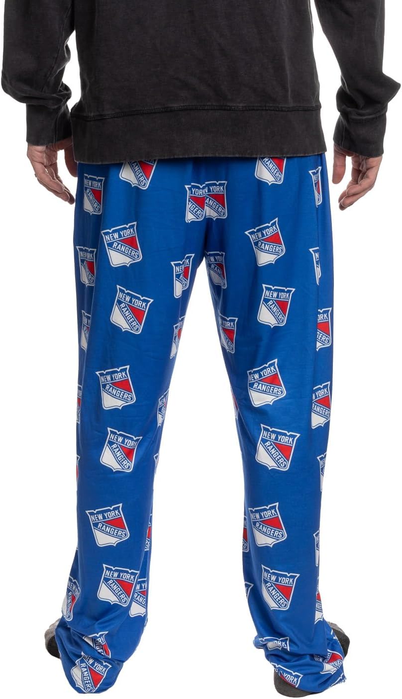 Calhoun NHL Surf & Skate Men's Scatter Print Team Logo Pajama Pants - Image 2