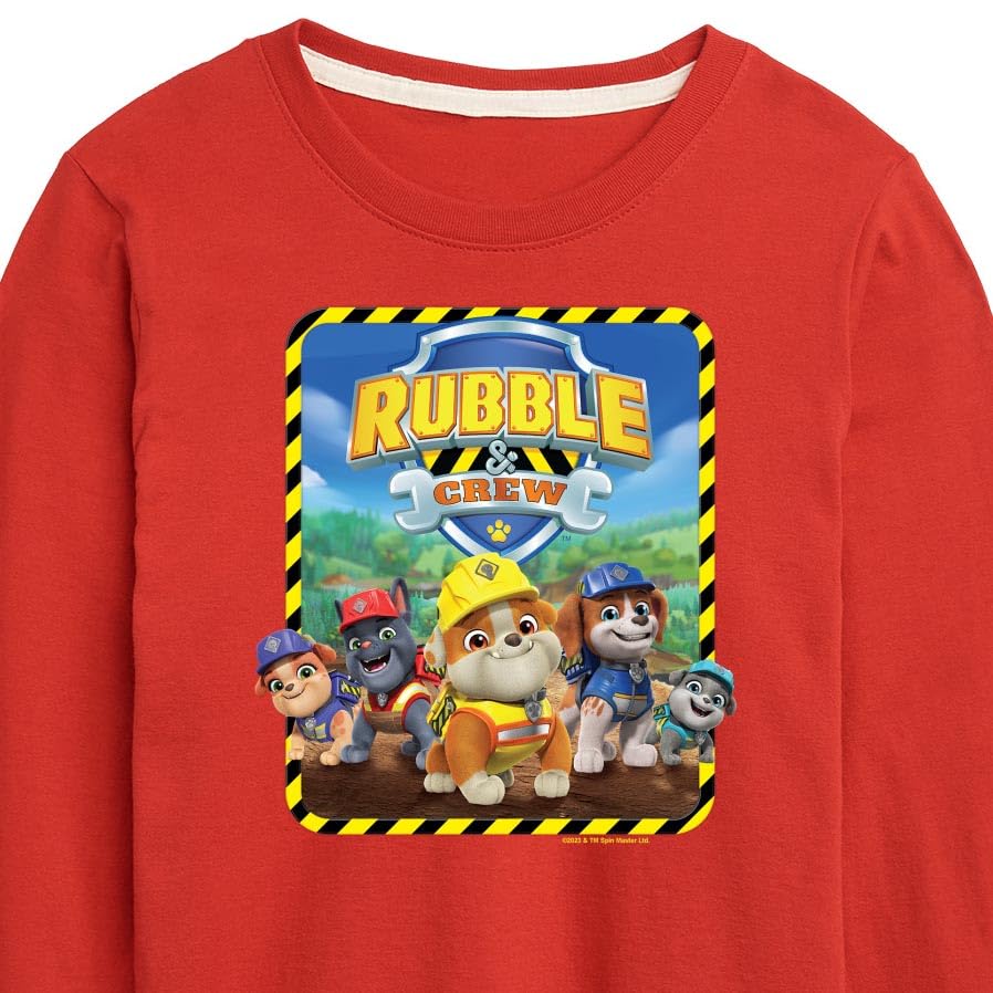 HYBRID APPAREL - Paw Patrol - Rubble & Crew - Toddler & Youth Long Sleeve Graphic T-Shirt3