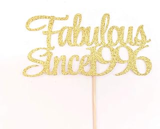 Atelier Elegance Fabulous Since 1996 Cake Topper, 25th Birthday Cake Topper, 25th Anniversary Topper