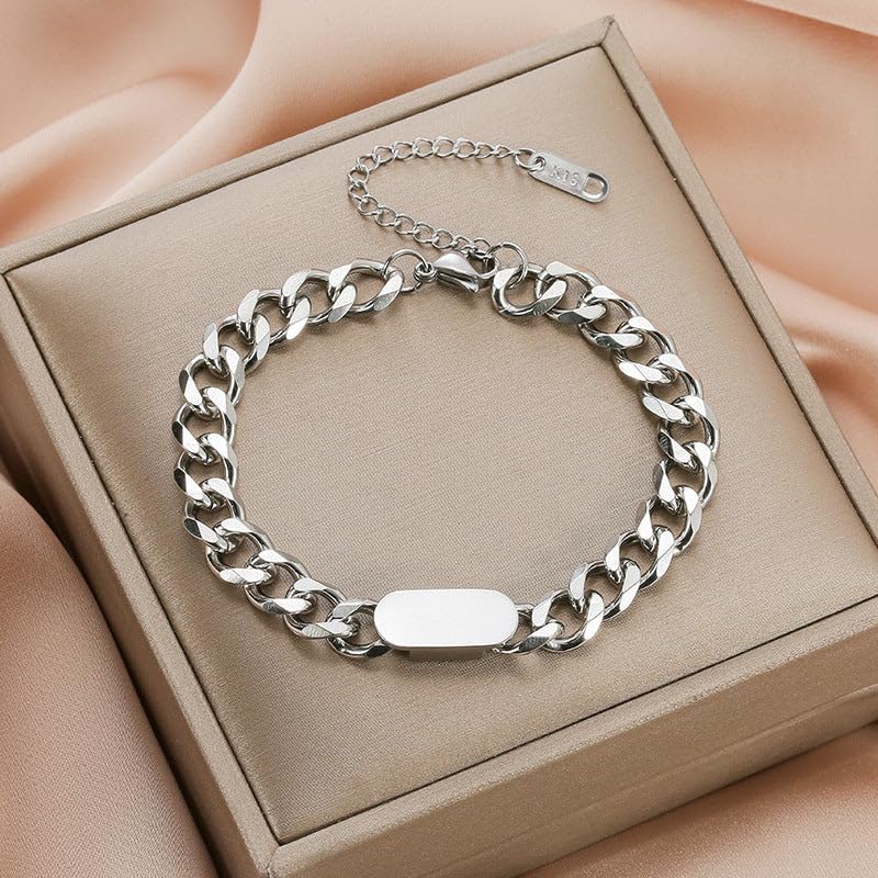 Image of Salty Alpha Anti Tarnish Bracelet for Men | Hand Bands for Boys | Wrist Bracelets for Man | Fashion Jewellery Accessories | Stylish Minimal Jewelry | Gift for Marriage, Birthday, Anniversary