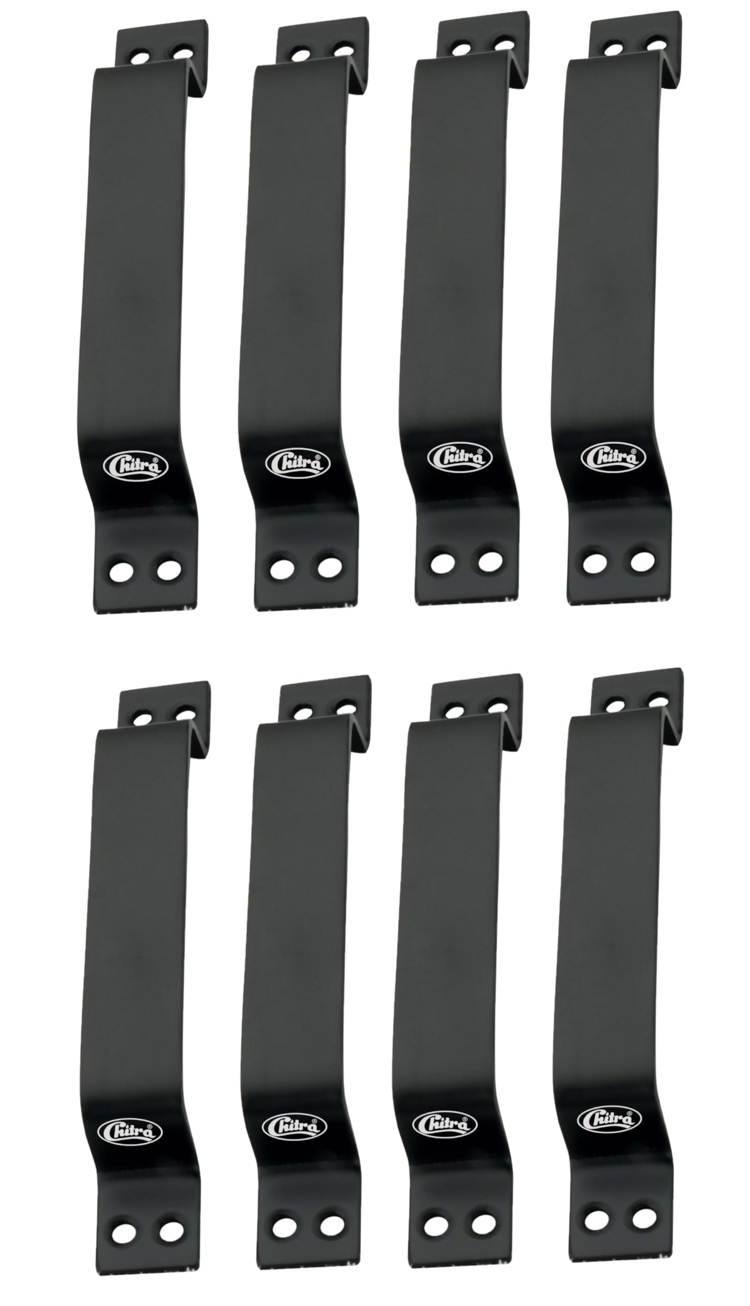 Chitra Wave Stainless Steel Door/Cabinet Handles Pack of 6 (6 Inch, Black), Pull Handle — Amazon image 14