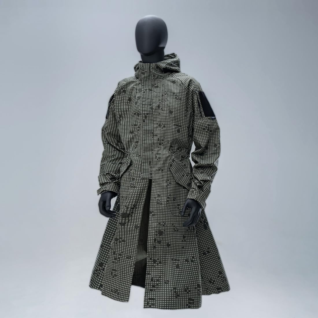 NULA TRN BAC Outdoor Uomo Cappotto di allenamento tattico per adulti, Attrezzature tattiche Giacca Cappuccio Combattimento Militare Cappotto Lungo Per Airsoft, Escursioni & Gioco di ruolo (S)