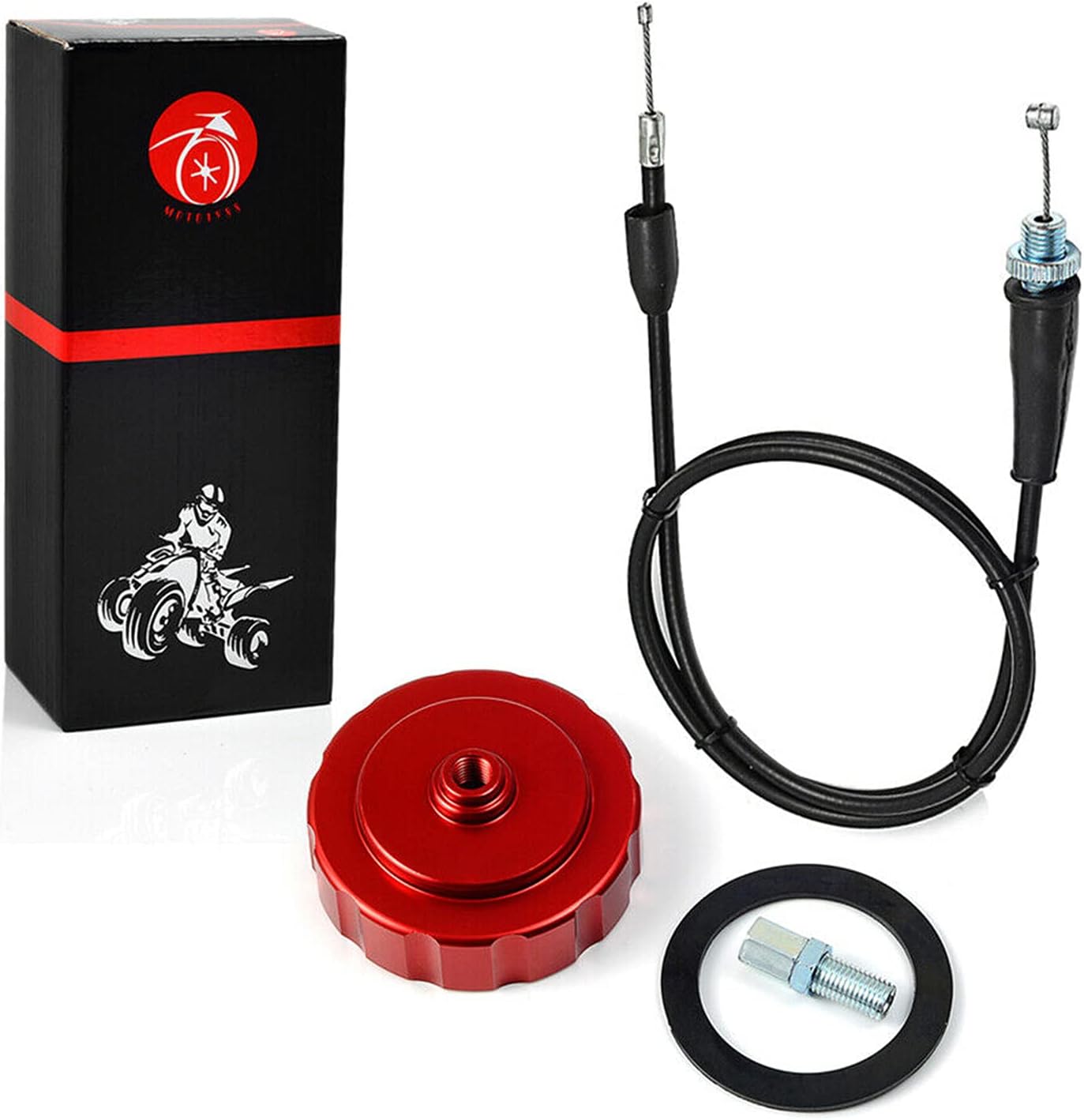 MOTO1988 Motion Pro Throttle Cable Replacement Pull Black Eliminator Throttle Kit Compatible with Yamaha Blaster 200 YFS200 1988-2006 OEM 01-0390