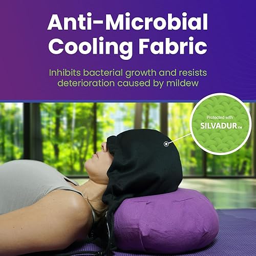 Miniatura 5 de Cabeau Nap Now - Sudadera con capucha negra - Una sudadera con capucha ajustable con un puente nasal ajustable para bloquear la luz, Sudadera con