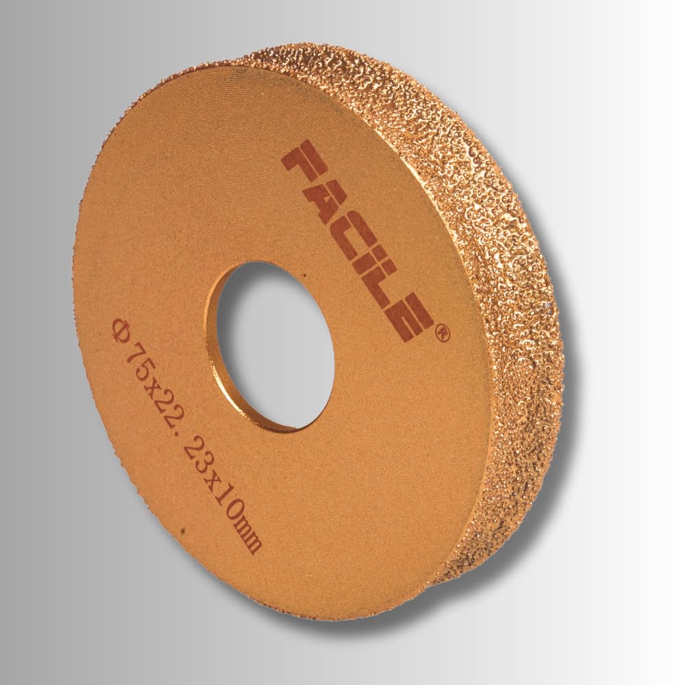 Facile® 10mm Diamond Brazed Full Round Grinding Wheel – Edge & Groove Shaping Disc for Marble, Stone & Granite | Compatible with Angle Grinders | Pro-Grade Finish Tool-image-46