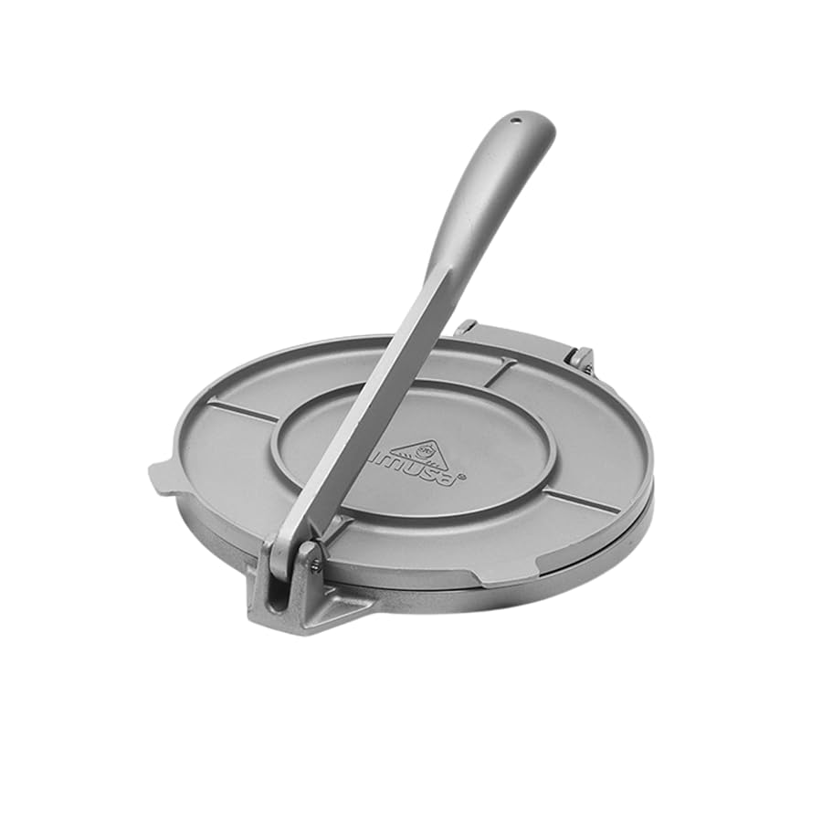 IMUSA USA Tortilla Press, 8 Inch, Silver - image 1