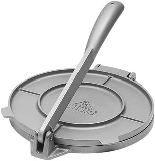 IMUSA 8 Inch Cast Aluminum Tortilla Press - Lightweight for Homemade Tortillas, Smash Burgers, Empanadas, Arepas