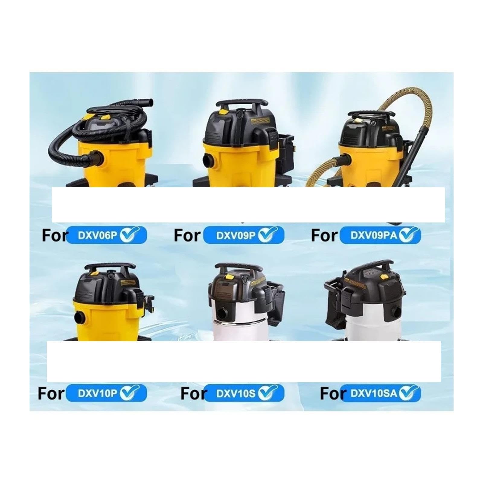 9 12 15 Stück DXVA19-4101 Shop Staubsaugerbeutel, Kompatibel Mit DeWalt, 6–10 Gallonen Nass-Trockensauger-Staubsaugerbeutel DXV06P DXV09P DXV09PA DXV10P DXV10PL DXV10S(12pcs)