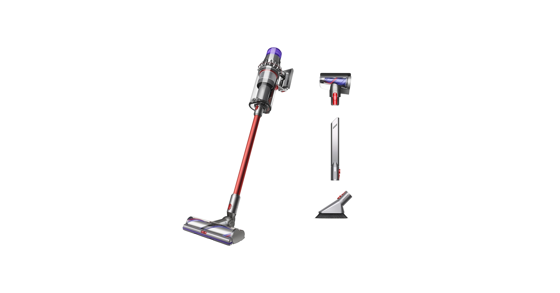Amazon.com - Dyson Outsize Origin Cordless Vacuum, Nickel/Red