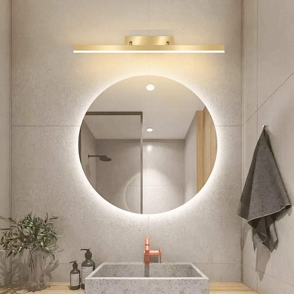 Mirror Light Led Bathroom Mirror Light? Angle-Adjustment Metal Mirror Lamp Compatible with Mirror Cabinet Dressing Table Dressing Room, Warm White