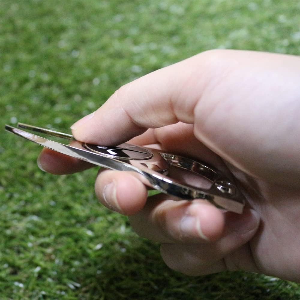 review GOLTERS Golf Divot Repair Tool with Ball Marker, A Unique and Multi-Functional Golf Accessory, Nickel