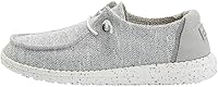 Vista 79 de Hey Dude Wendy - Zapatos de mujer, mocasines sin cordones para mujer, cómodos y ligeros Blanco brillante elástico