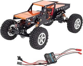 C32366ORANGE Complete Alloy Conversion Kit w/Roll Cage, Servo, ESC, Motor for Axial SCX24 C10