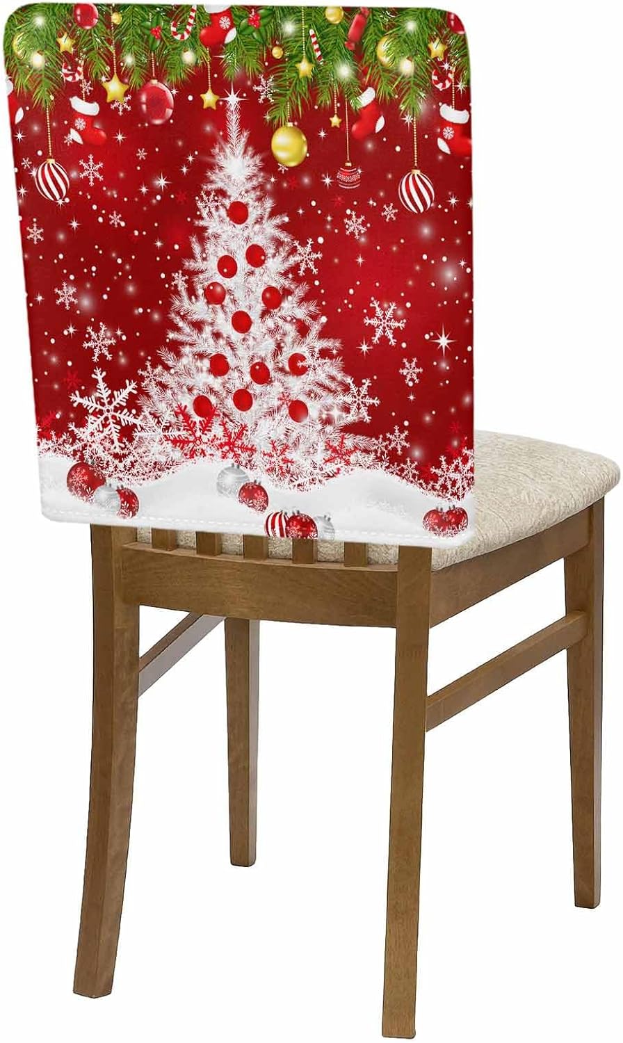 CosyBright Dining Room Chair Covers Back Slipcover Set of 4