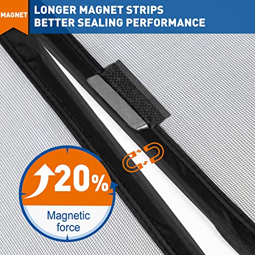 image for MAGZO Magnetic Screen Door Fit Door Size 36 x 80 Inch, Screen Size 38