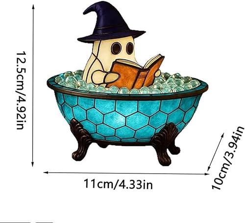 Miniatura 9 de Lámpara de baño de burbujas fantasma para fiesta de Halloween, luz nocturna fantasma de Halloween, bonita lámpara LED para decoración de baño,