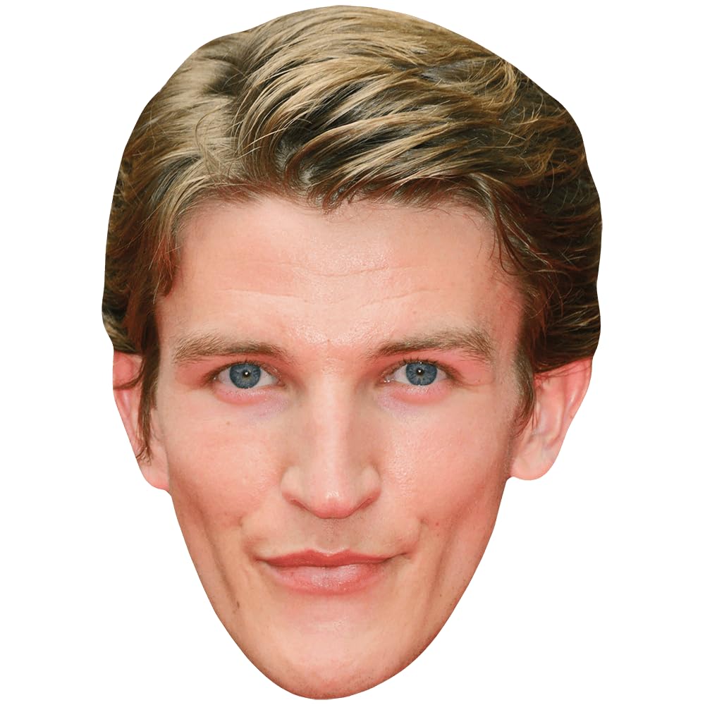 Celebrity Cutouts Lifelike Ewan Mitchell (Smile) Celebrity Mask, Flat Card Face, Fancy Dress Mask