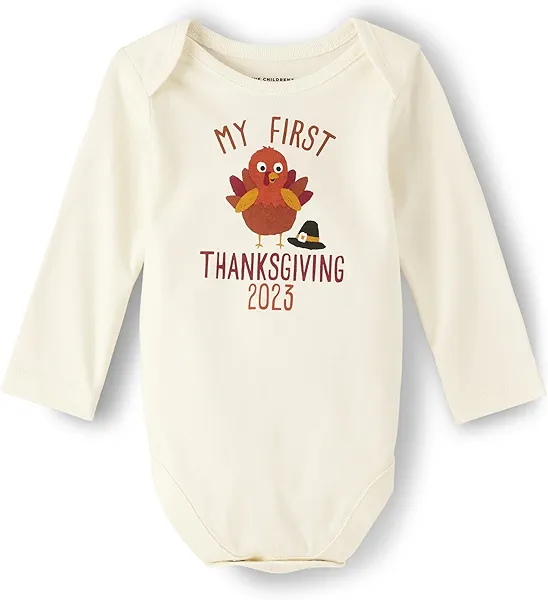 The Children's Place baby-girls And Newborn Long Sleeve Graphic BodysuitT-Shirt
