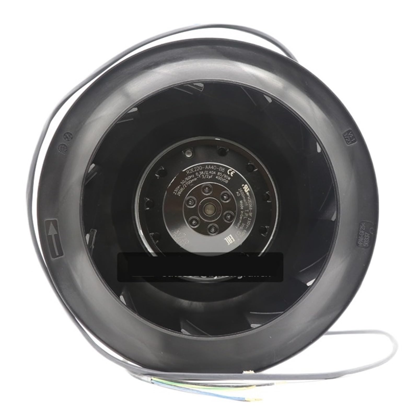 Ventilateur de refroidissement R2E220-AA40-B8 220mm 230V CA pour armoires électriques