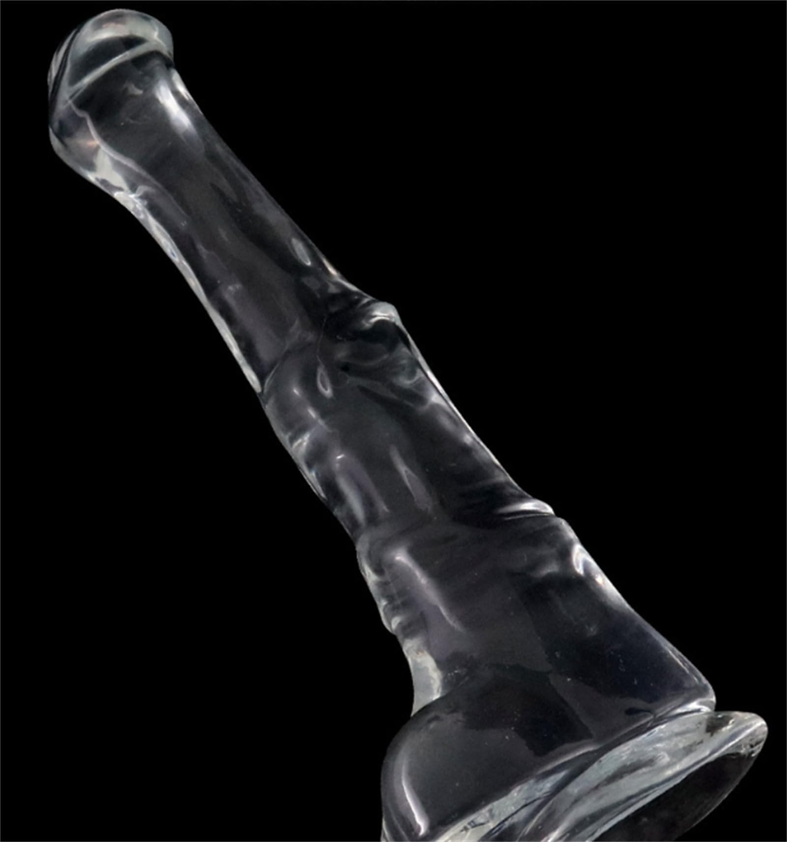 Gode ​​anal en silicone, grand gode cheval, 4 tailles, énorme gode animal avec ventouse, pénis animal doux, point G, prostate, jouet sexuel for femme(L)