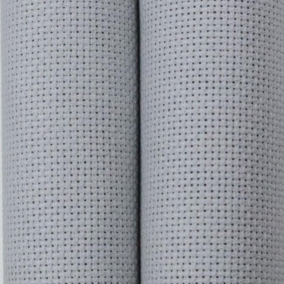 Image of KCS 59 inch x one Yard (93cmx149cm) 18 Count Cotton Aida Cloth Cross Stitch Fabric (Light Grey)