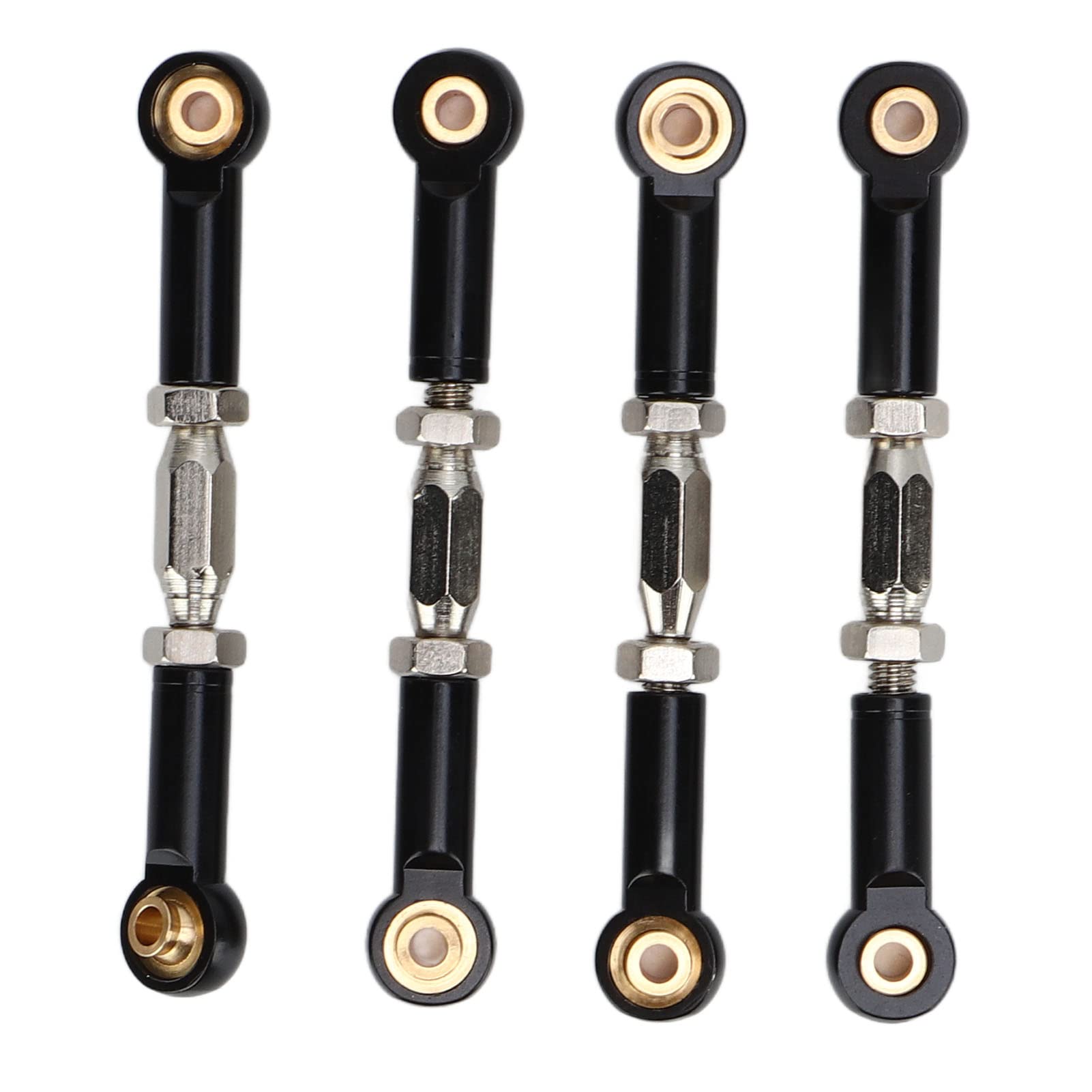 Shipenophy RC Turnbuckles Toe Links , 1/10 Camber Links Black Color for RC Car (60 70mm)