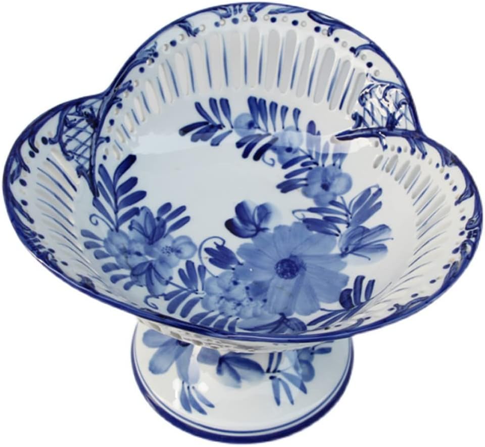 台座付きフルーツボウル 装飾セラミックハイフットティープレート ラブセラミックフルーツプレート リビングルーム 家庭用スナック トリ