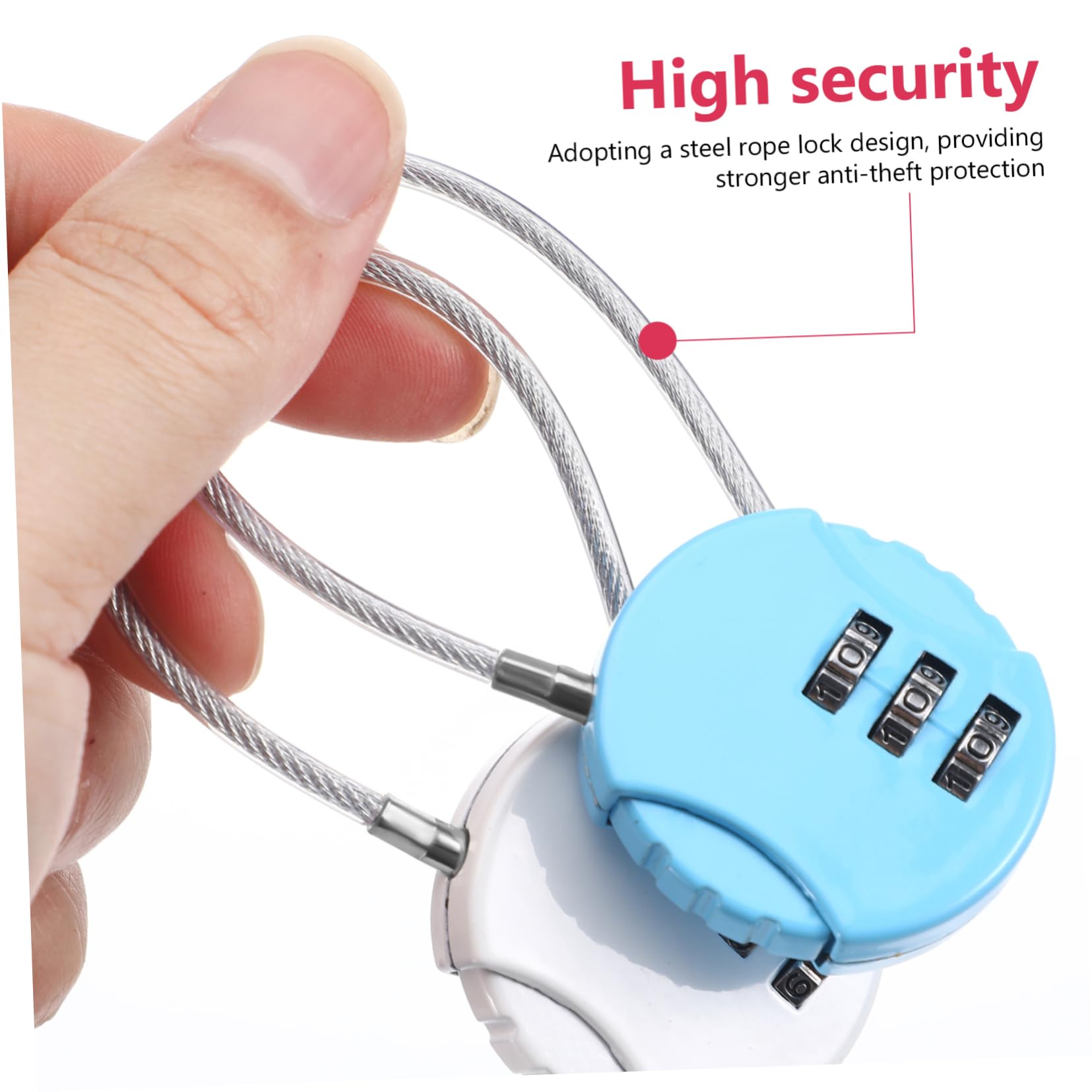 10 Cerraduras Pequeñas para Equipaje Código y Cuerda de Aleación de Zinc, Accesorio Flexible y Conveniente para Viajes Seguro y Práctico